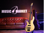 Бас-гитара леворукая Cort Artisan Series B4-Plus-AS-LH