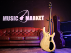 Бас-гитара леворукая Cort Artisan Series B4-Plus-AS-LH