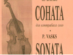 Васкс П. Соната для контрабаса соло, издательство «Композитор»