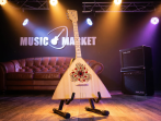 SBF-WF Festival Decor Балалайка трехструнная уменьшенная, цветы