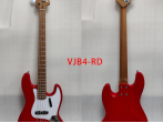 VJB4-RD Бас-гитара, красная, VIVA