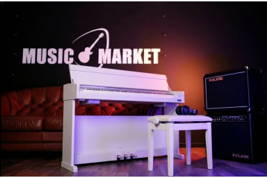 NCK-330-WH Цифровое пианино на стойке с педалями, белое, Nux