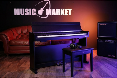 NCK-330-BK Цифровое пианино на стойке с педалями, черное, Nux