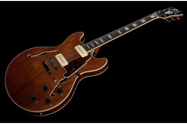 Полуакустическая электрогитара DAngelico Premier DC Boardwalk Walnut