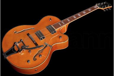 Полуакустическая гитара Harley Benton BigTone Trem Vintage Orange