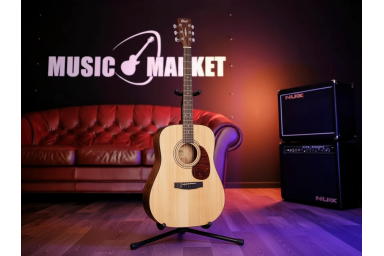 Earth60-NAT Earth Series Акустическая гитара, цвет натуральный, Cort