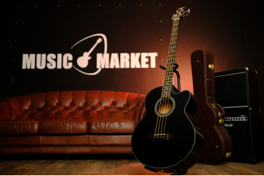 Бас-гитара Cort Acoustic Bass Series SJB5F-BK