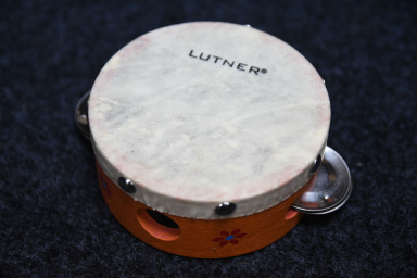 Тамбурин с кожей с 3 бубенцами Fleet TH4-3B