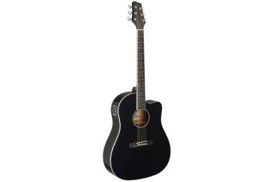 Электроакустическая гитара STAGG SA35 DSCE-BK