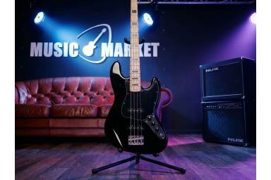Бас-гитара Harley Benton JB-75MN Black Vintage Series