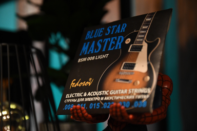 Комплект струн для электрогитары, нерж. сплав, 8-38, Fedosov Blue Star Master Light BSM008