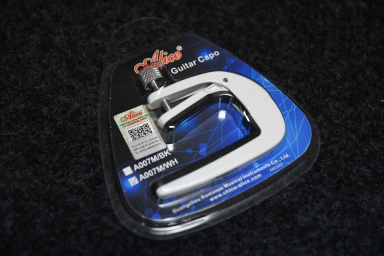 Каподастр для акустической гитары, белый, Alice A007M/WH