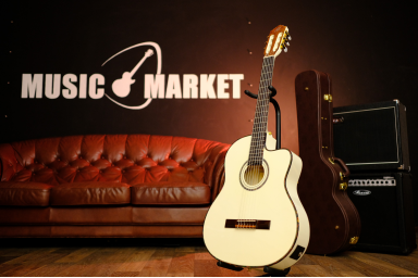 Классическая гитара с подключением Ortega RCE145WH Family Series Pro