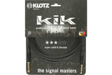 Кабель инструментальный 4,5м, прямые коннекторы, Klotz KIKKG4.5PPSW KIK