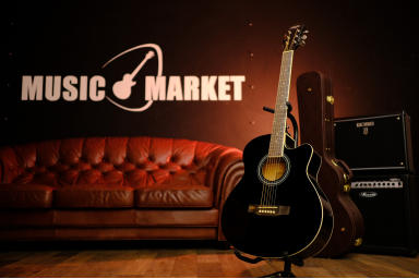 Акустическая гитара Caravan Music HS-4010 BK