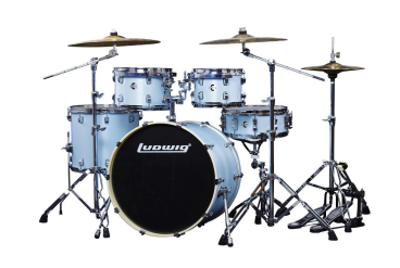 LEC522033 Element Evolution Барабанная установка, голубая, 2 коробки, Ludwig