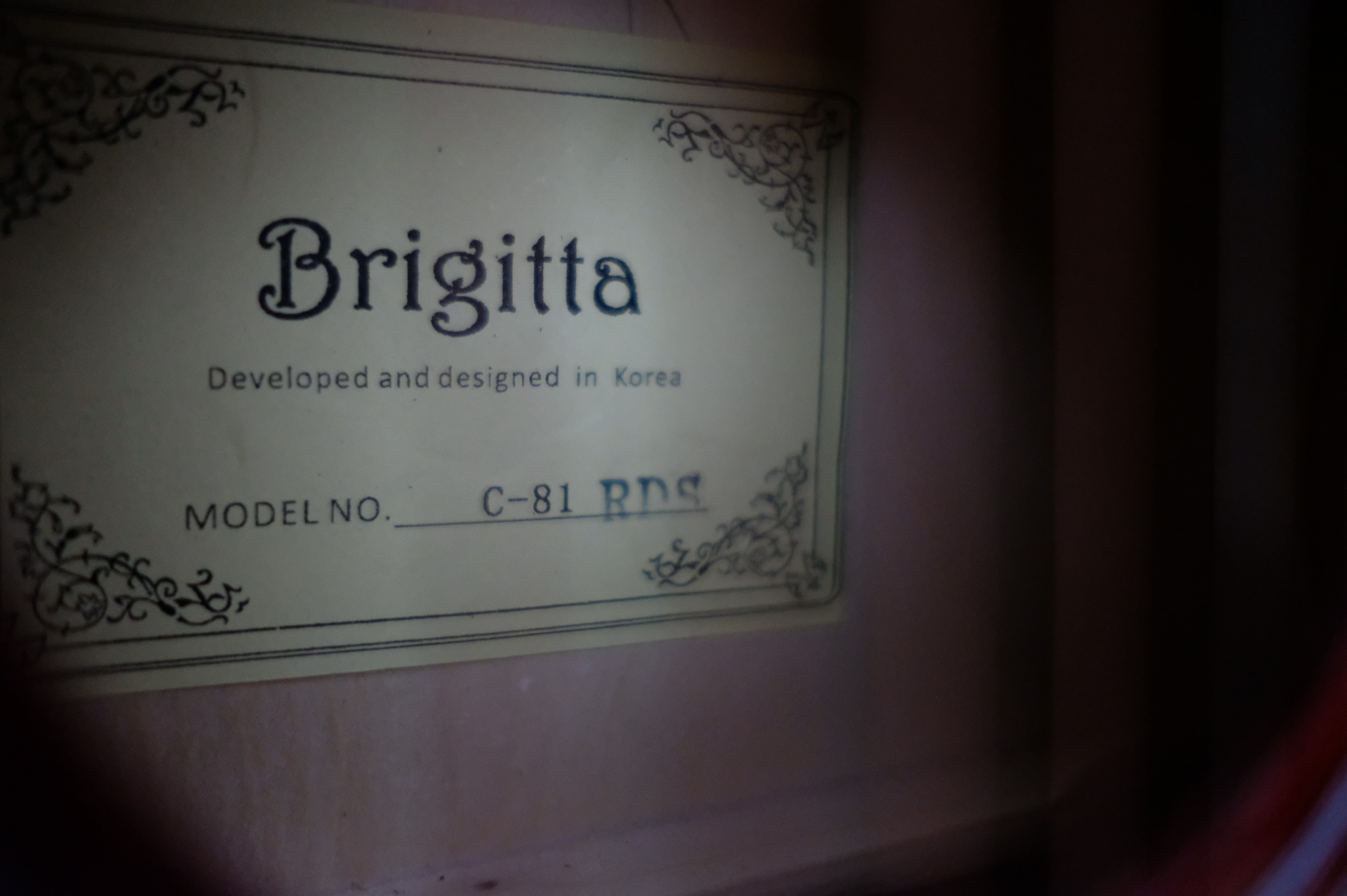 Акустическая гитара BRIGITTA C-81-RDS