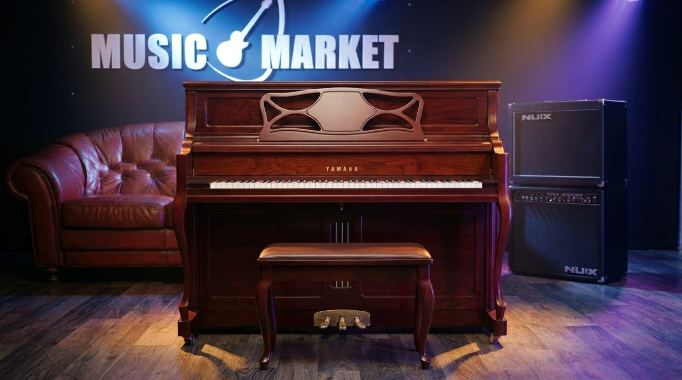Акустическое пианино Yamaha M3 SM - красное дерево сатинированный