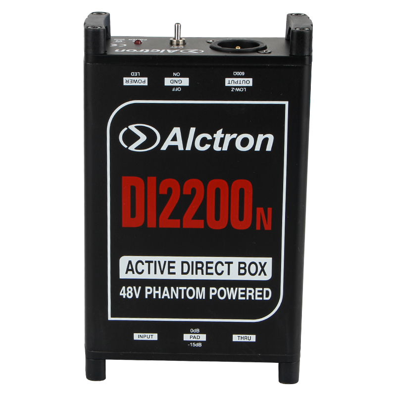 Преобразователь акустического сигнала, активный, Alctron DI2200N D.I. Box