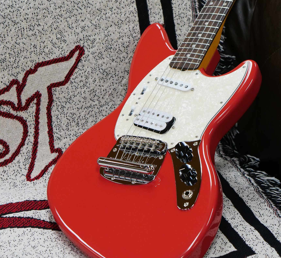 Электрогитара Fender Kurt Cobain Jag-Stang Rosewood Fiesta Red