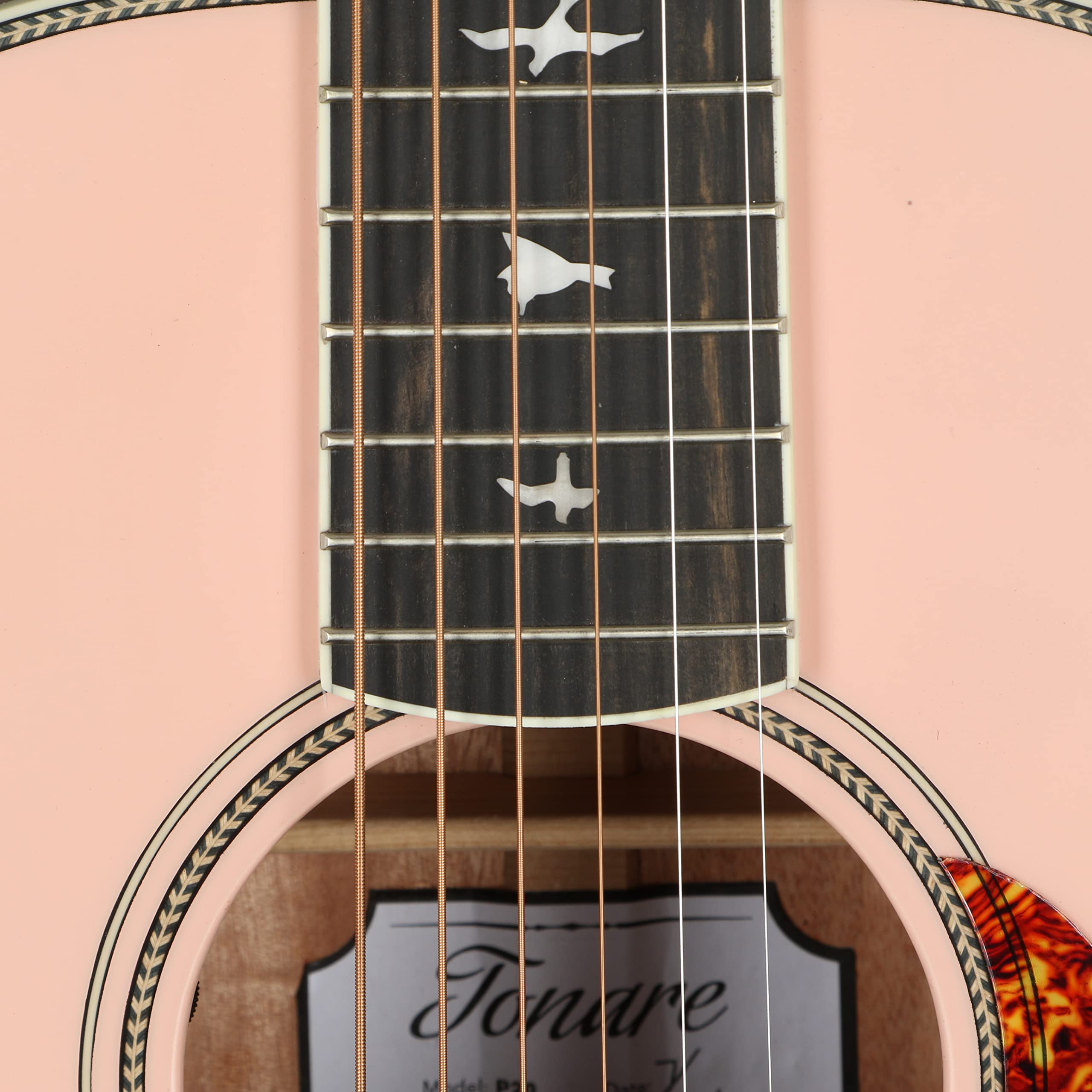 Электроакустическая гитара PRS SE P20E PARLOR SATIN PINK LOTUS