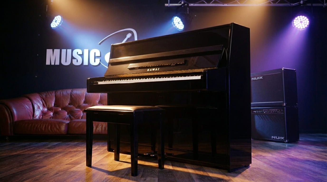 Акустическое пианино Kawai K-15E M/PEP - чёрный полированный