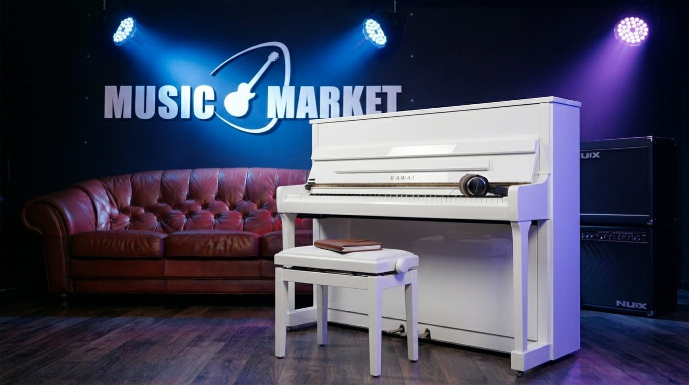 Акустическое пианино Kawai K-200 WH/P - белый полированный