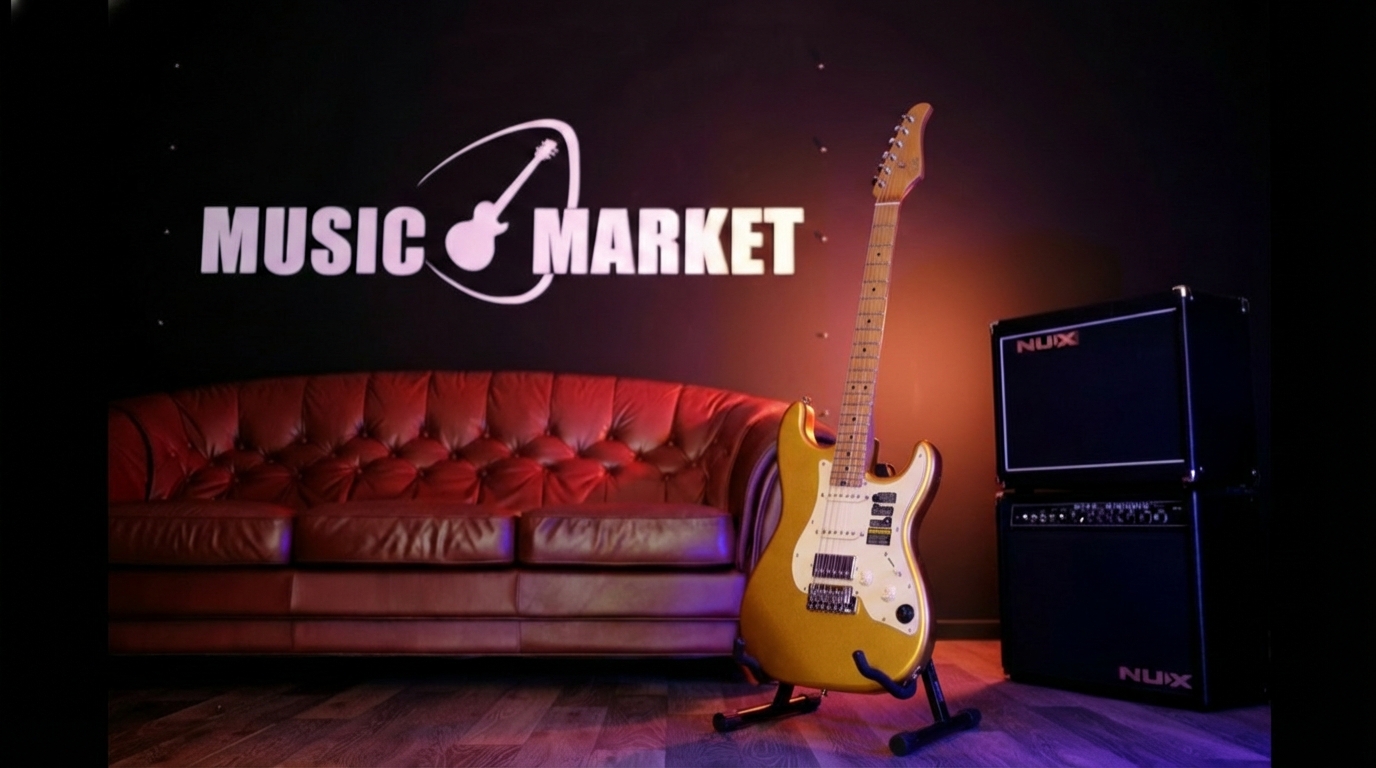 S801-Standard-801-GD Электрогитара с встроенным процессором, золотистая, GTRS