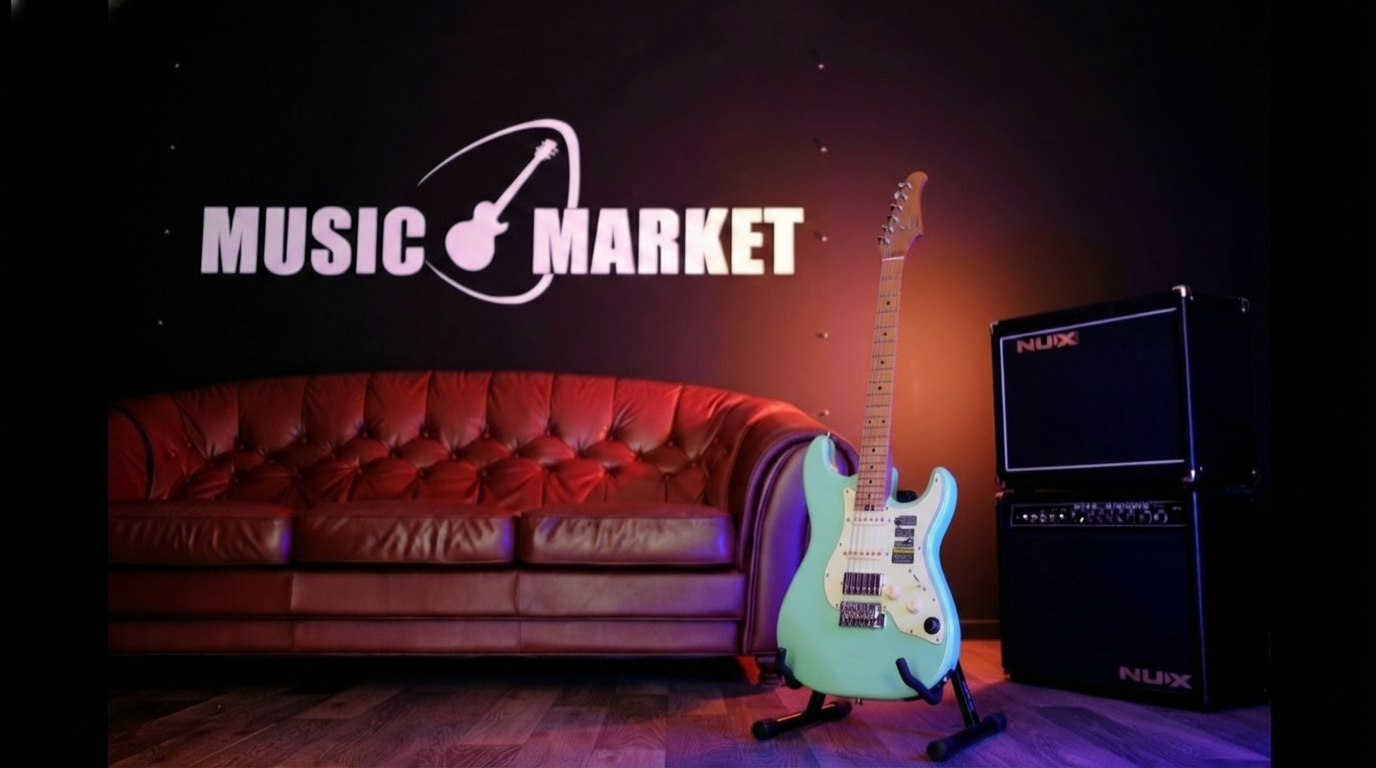 S801-Standard-801-GR Электрогитара с встроенным процессором, зеленая, GTRS