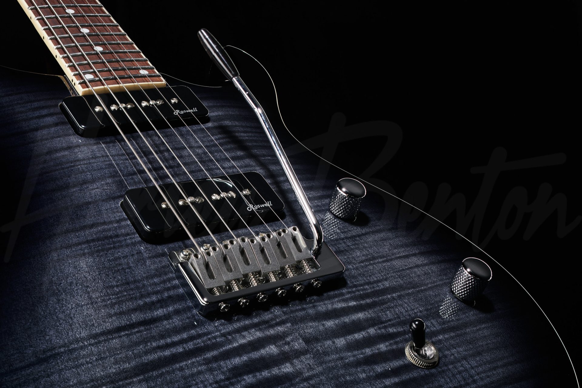 Электрогитара Harley Benton CST-24T P90 Black Flame