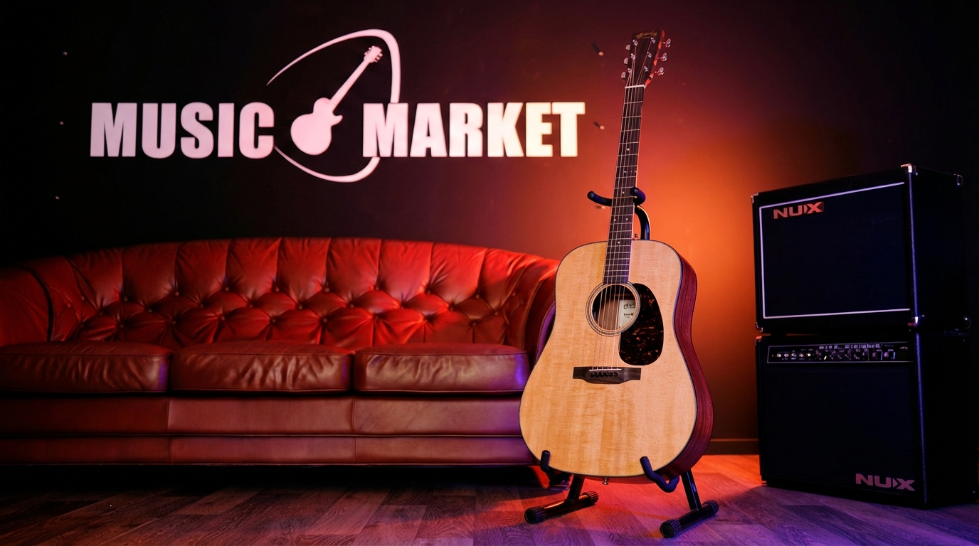 Электроакустическая гитара Martin Guitar D-12E Retro Nat