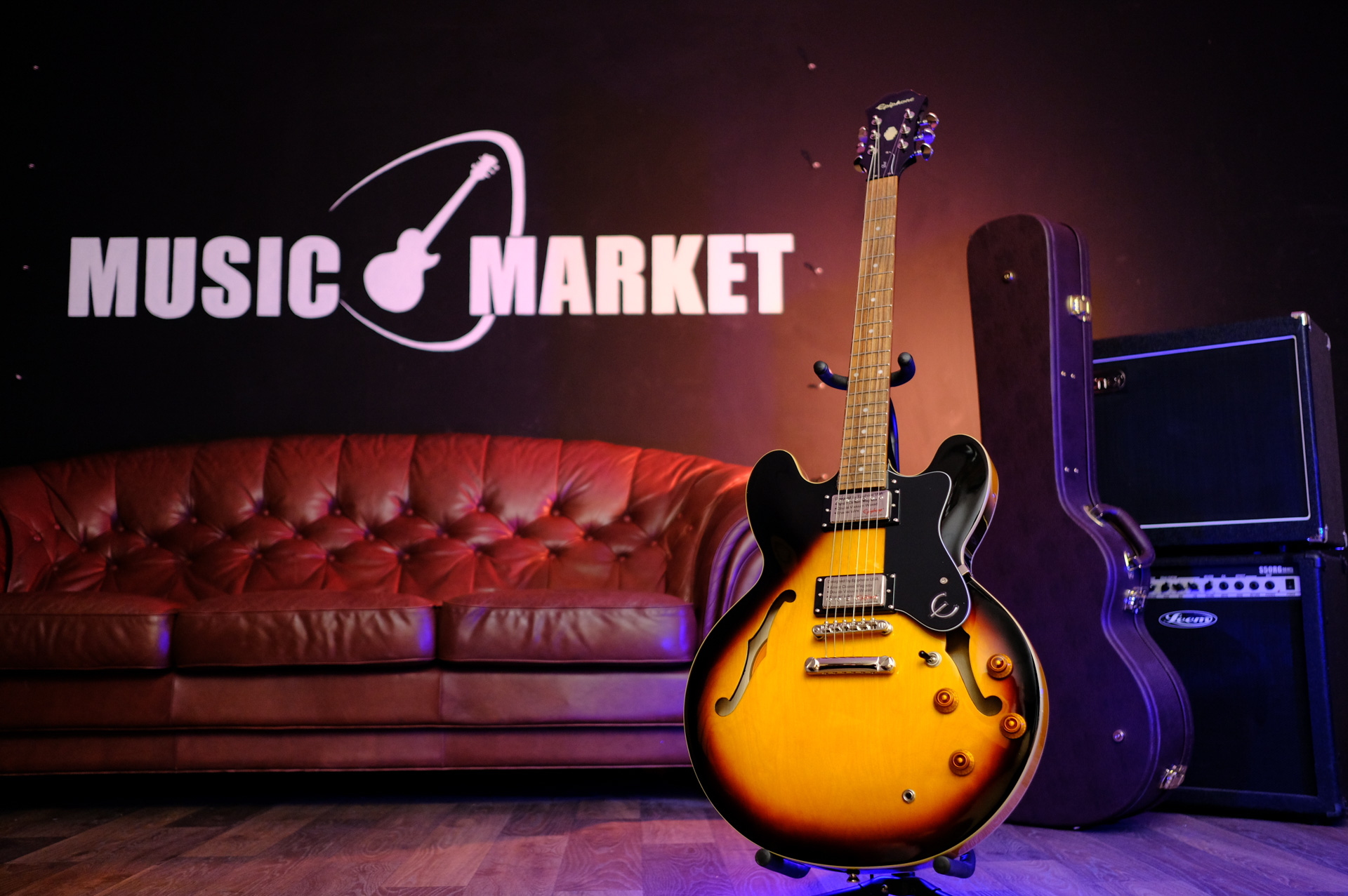 Электрогитара Vintage Sunburst EPIPHONE Dot ES-335