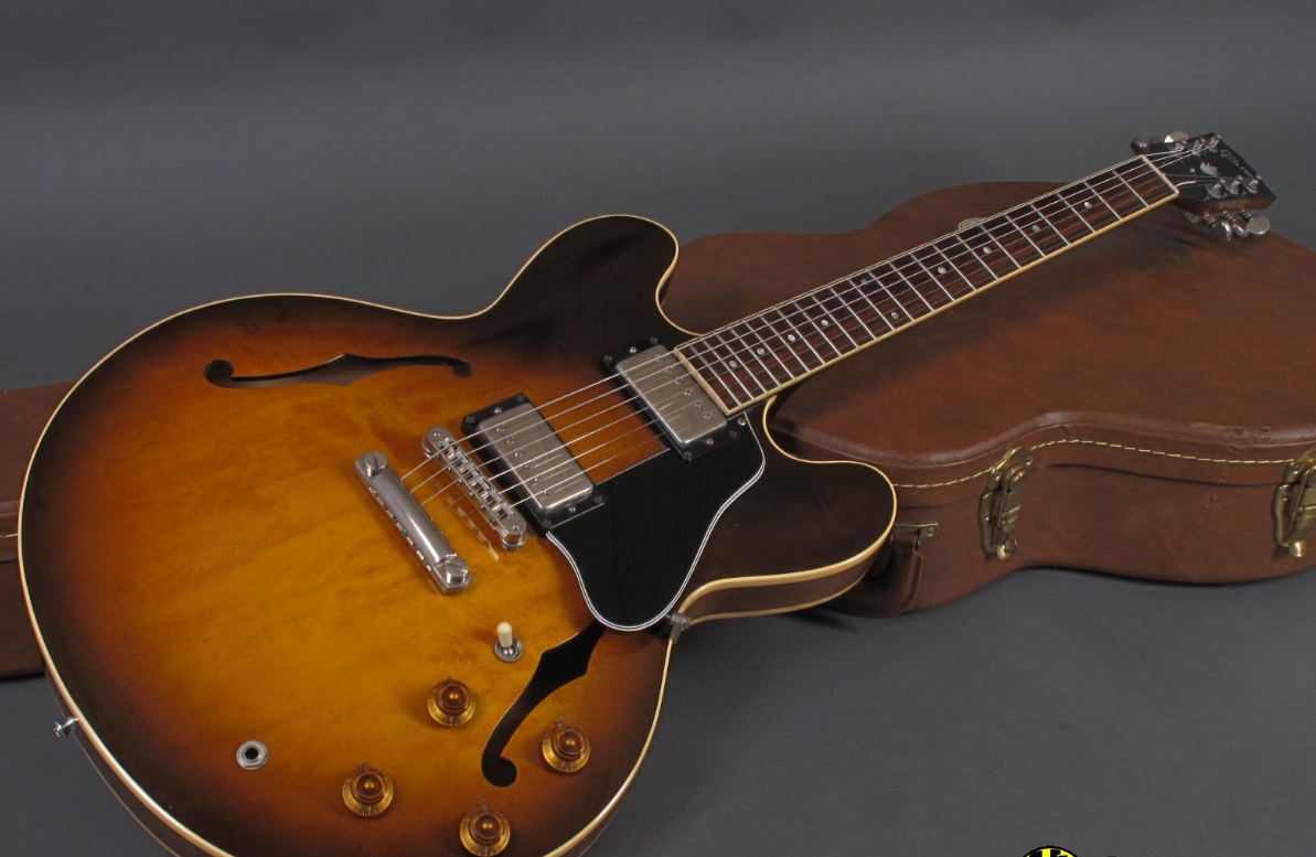 Полуакустическая гитара Gibson ES-335 Satin Vintage Sunburst