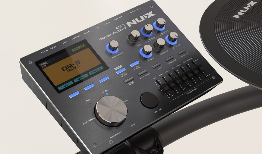 DM-8 + Ковер Цифровая ударная установка (2 коробки), Nux