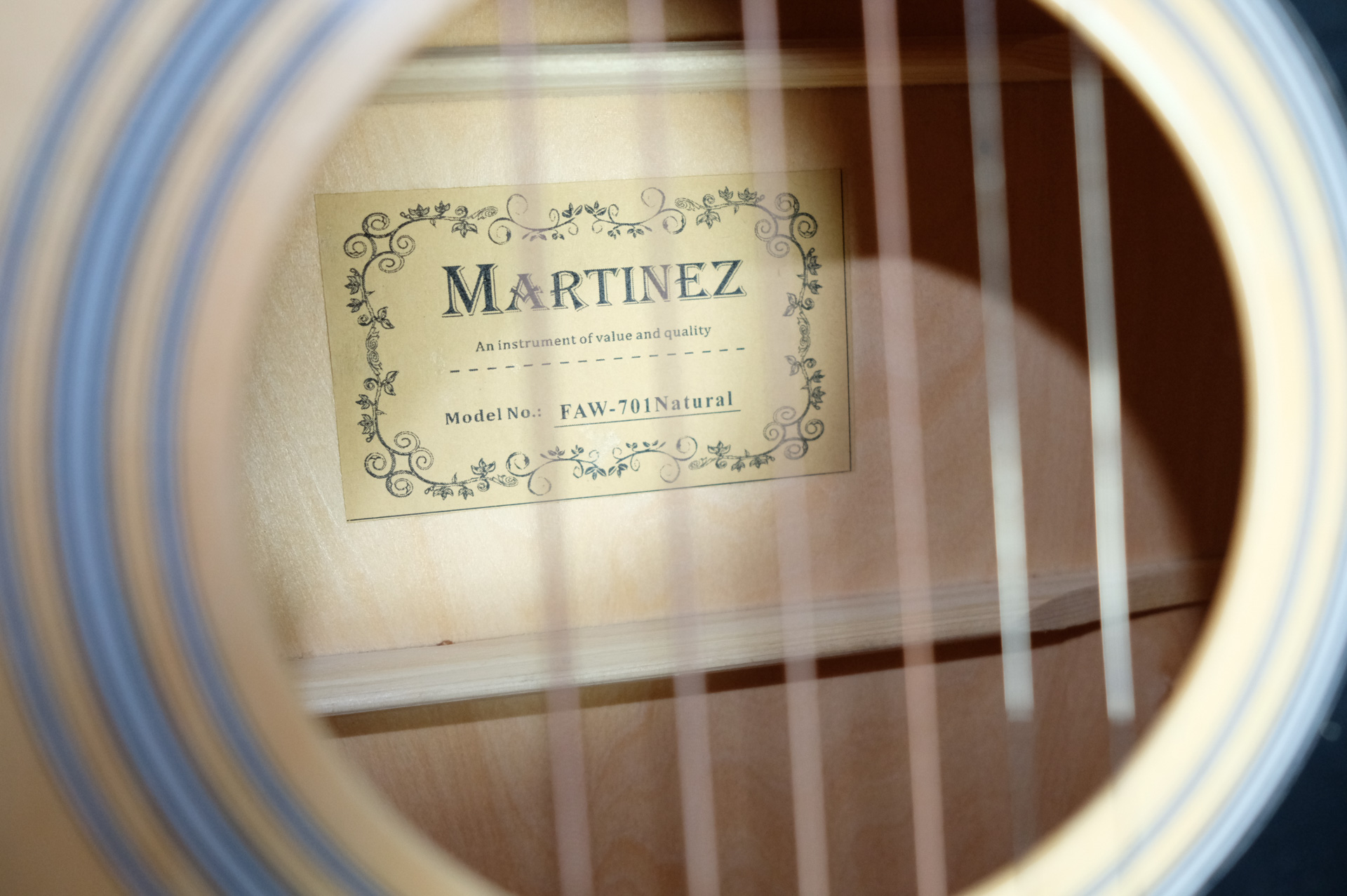 Акустическая гитара Martinez FAW - 701