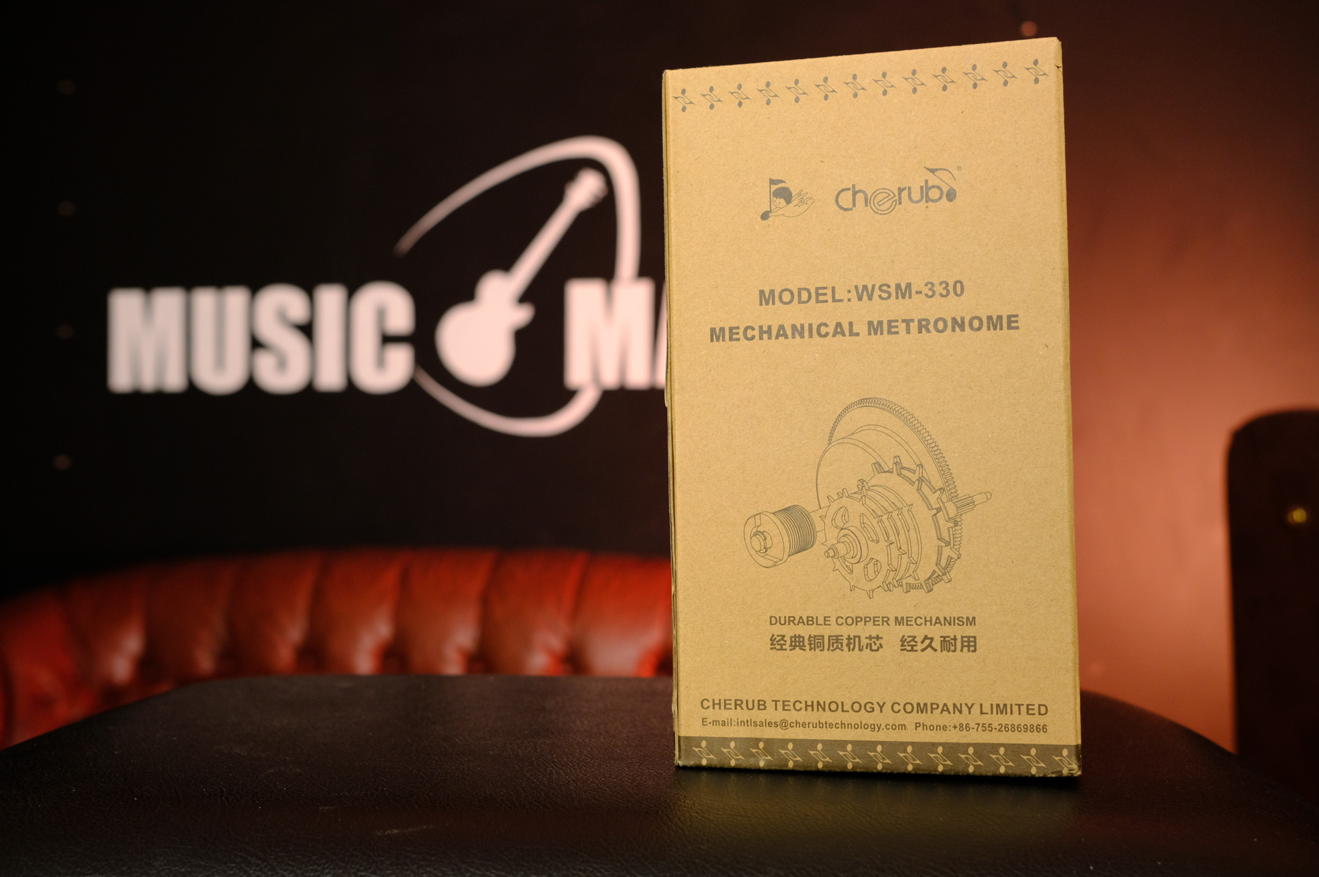 Метроном механический CHERUB WSM-330BK