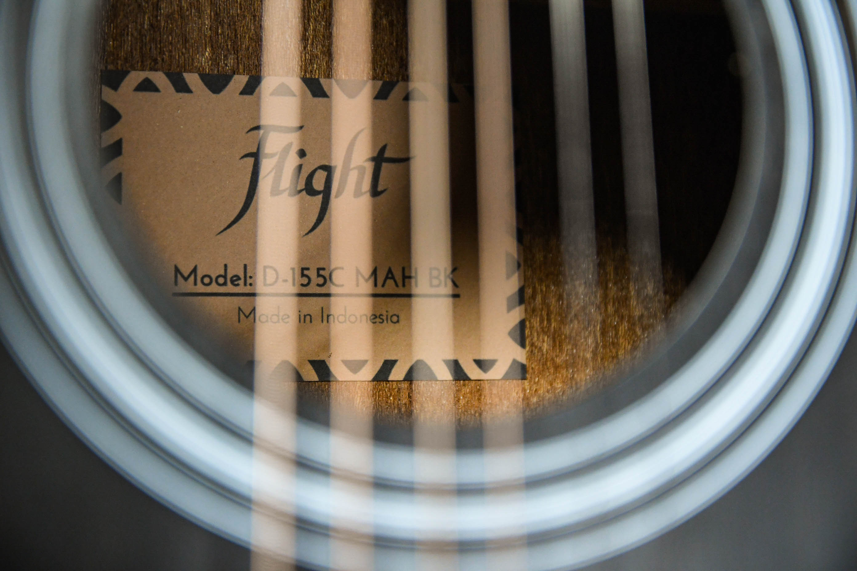 Акустическая гитара FLIGHT D-155C MAH BK