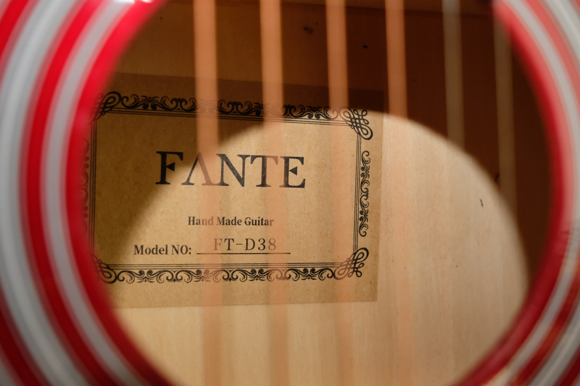 Акустическая гитара Fante FT-D38-RDS