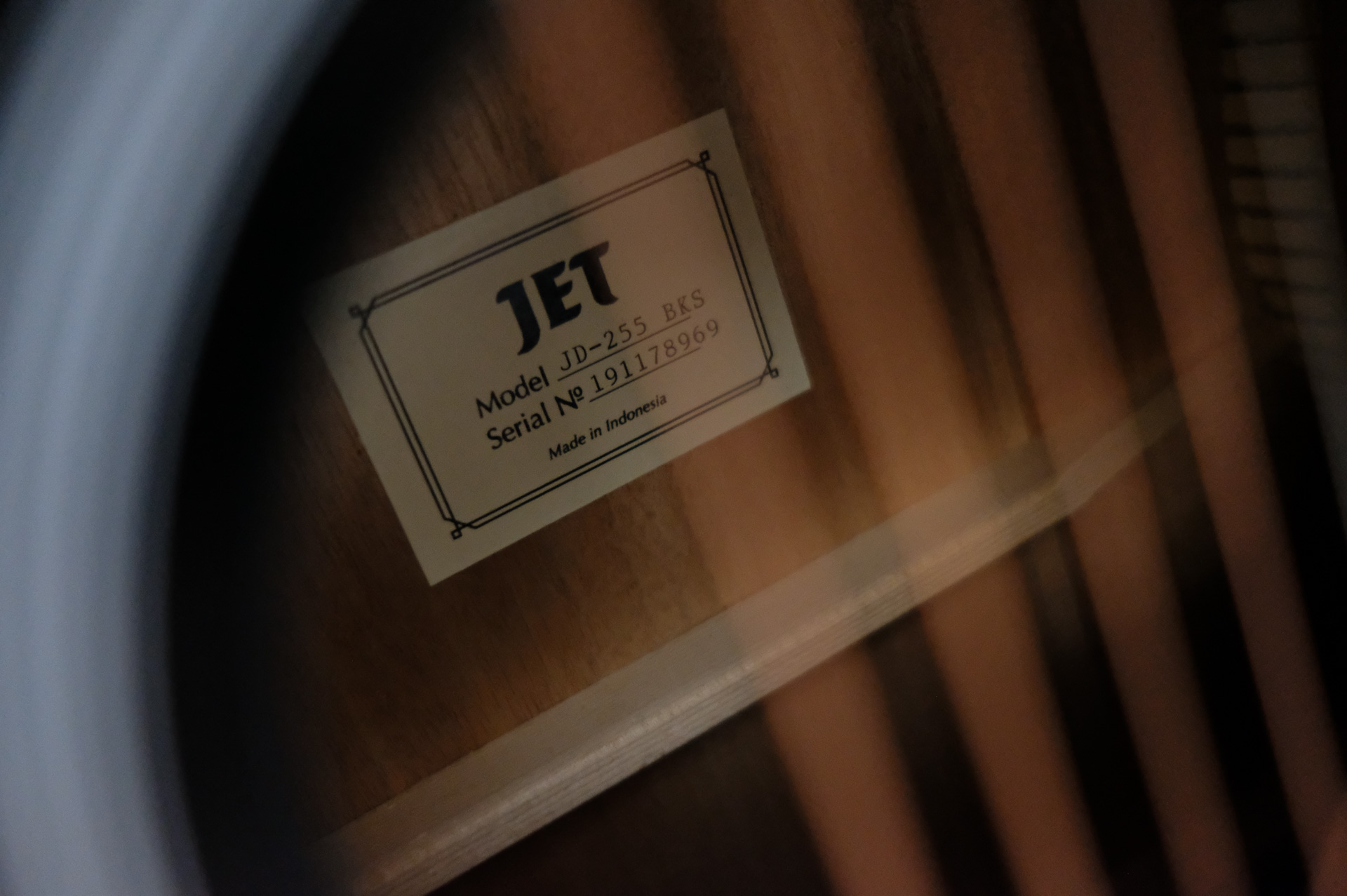 Гитара акустическая шестиструнная JET JD-255 BKS