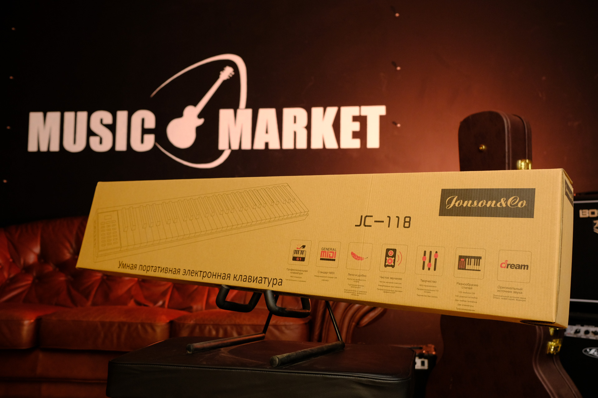 Синтезатор Jonson&Co JC-118 red