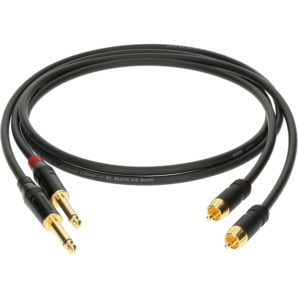 Кабель акустический RCA-Jack, 30см, 2шт, Klotz AL-RP0030