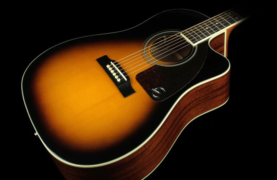 Акустическая гитара EPIPHONE AJ-220SCE Vintage Sunburst