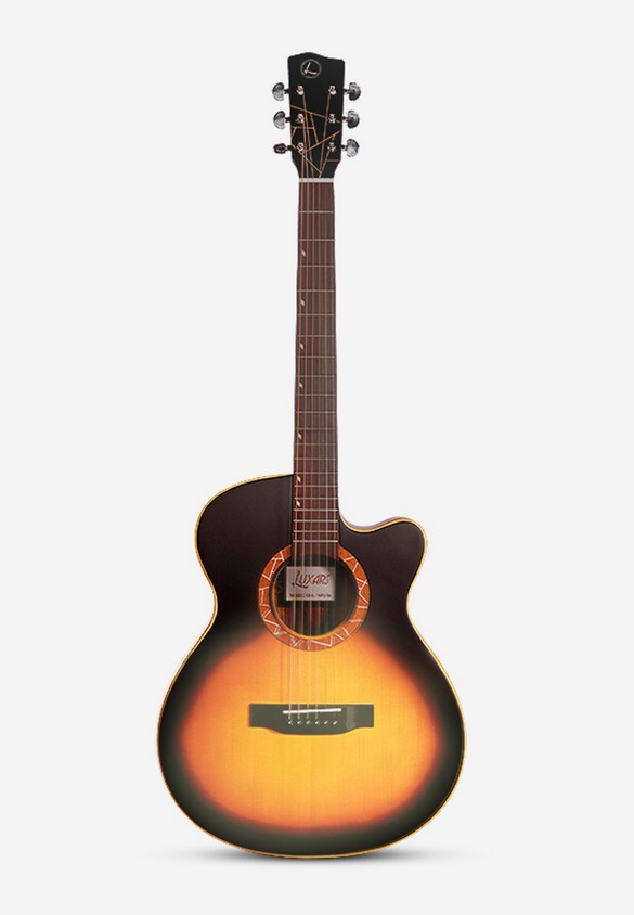 W61-SB Акустическая гитара, с вырезом, санберст, Luxars