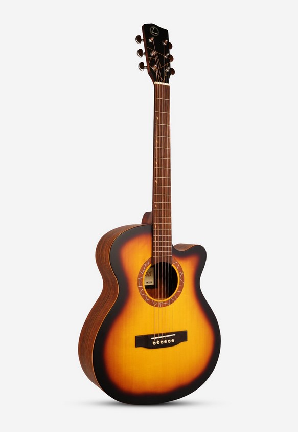 W71-SB Акустическая гитара, с вырезом, санберст, Luxars