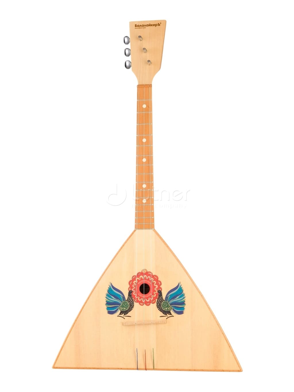 SBF-EB Festival Decor Балалайка трехструнная уменьшенная, птицы, Балалайкеръ
