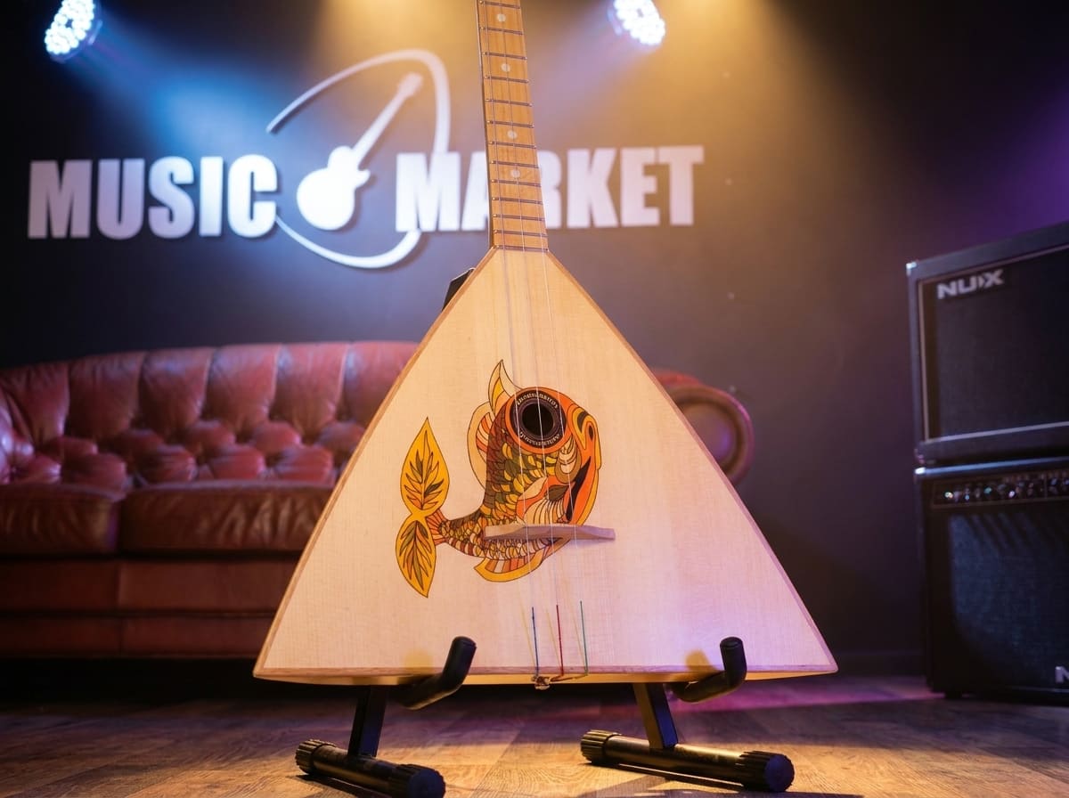 SBF-VF Festival Decor Балалайка трехструнная уменьшенная, рыба, Балалайкеръ