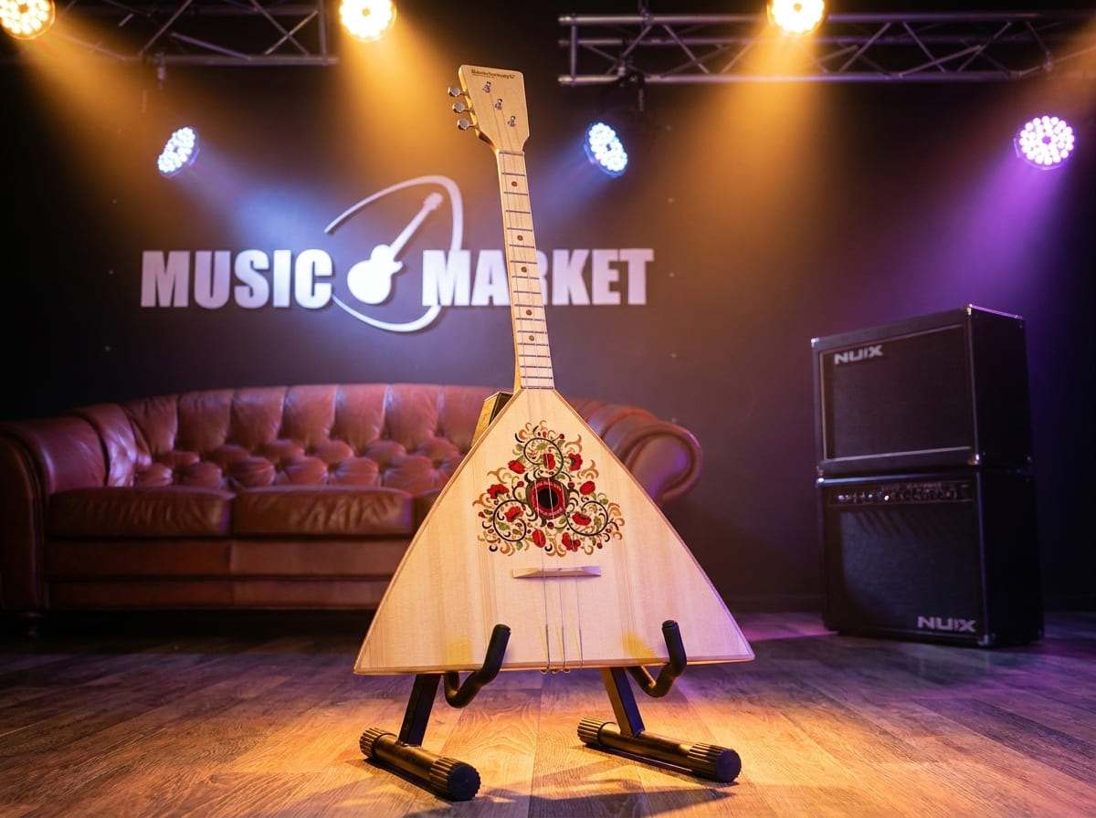 SBF-WF Festival Decor Балалайка трехструнная уменьшенная, цветы