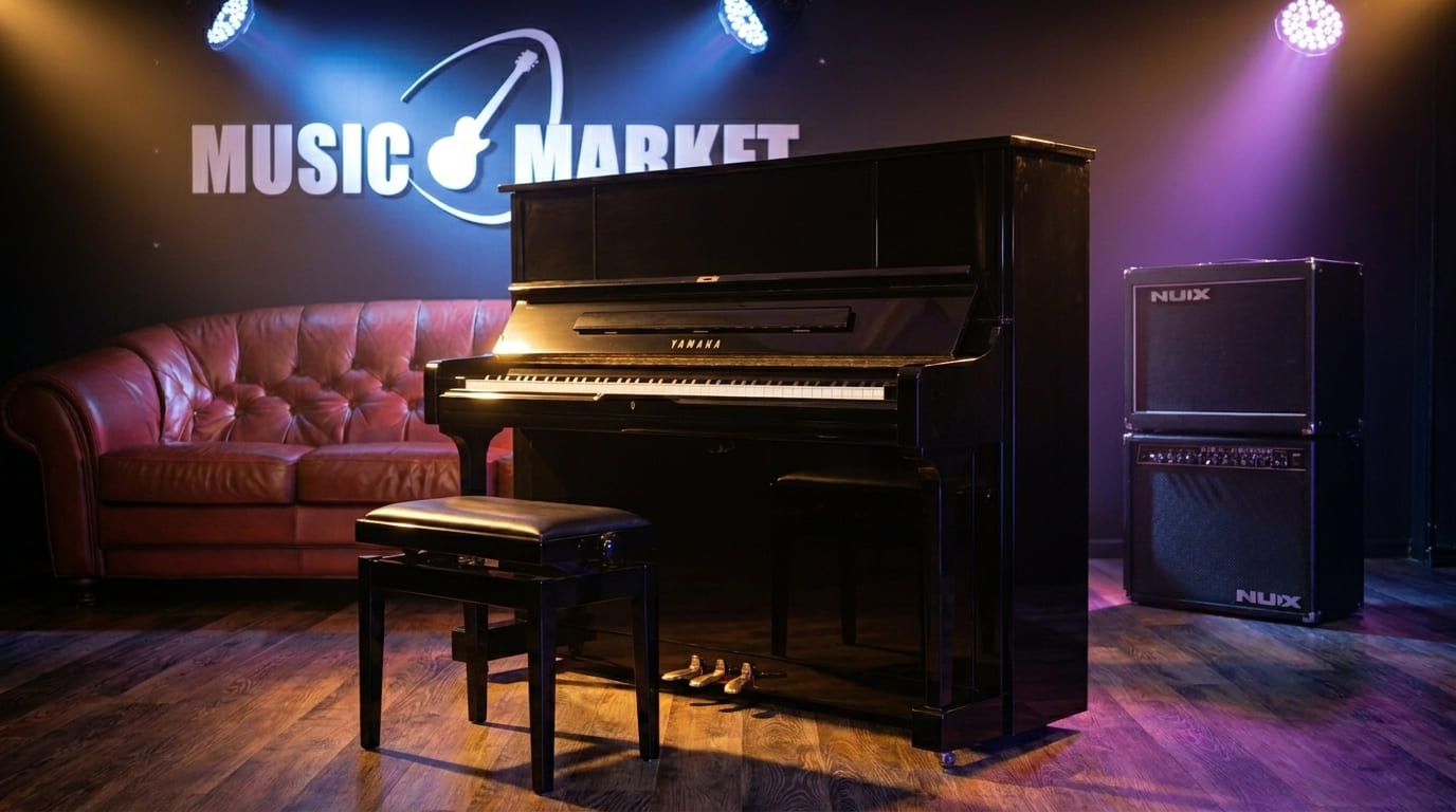 Акустическое пианино Yamaha U1J PE - чёрный полированный