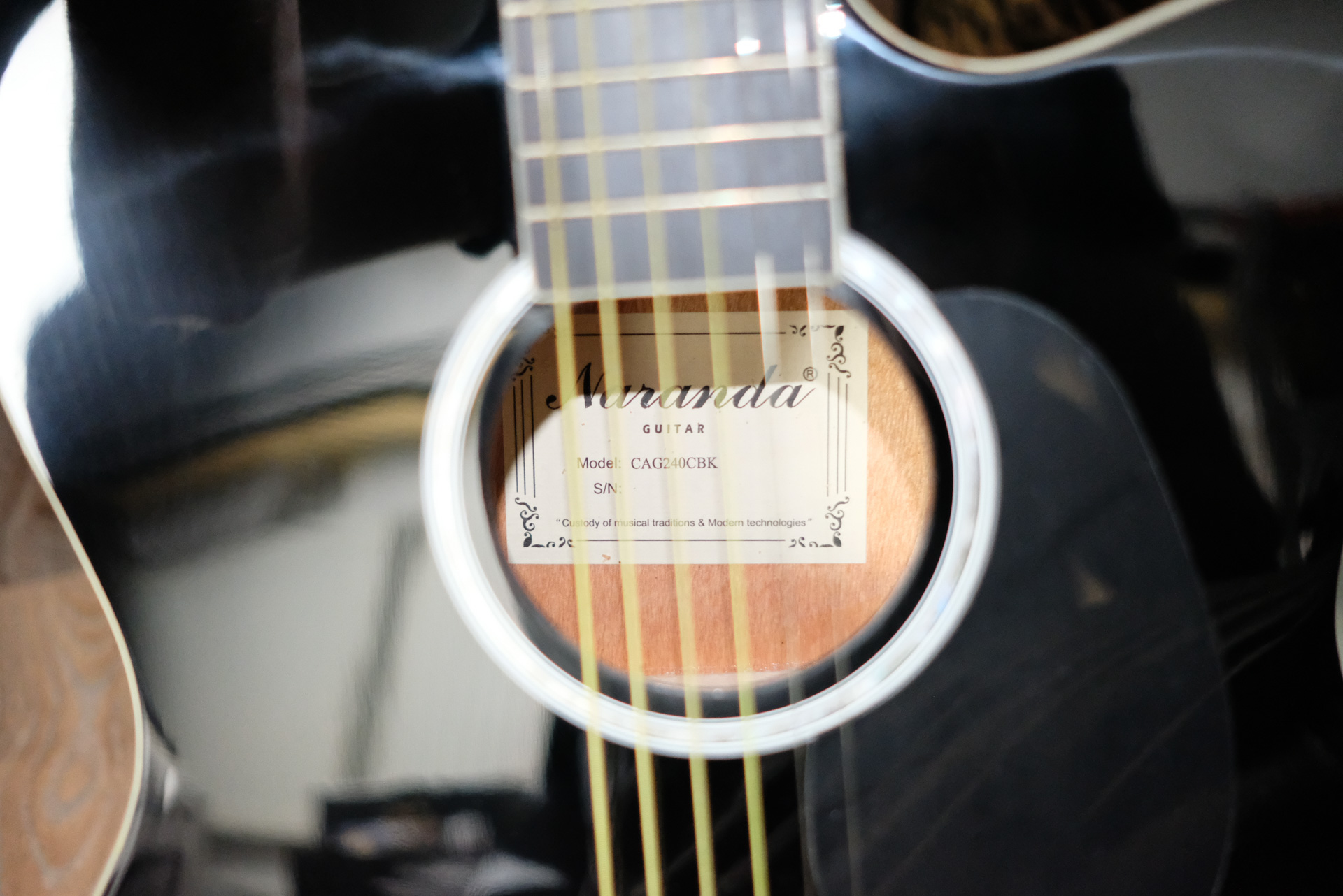 Акустическая гитара Naranda CAG240CBK