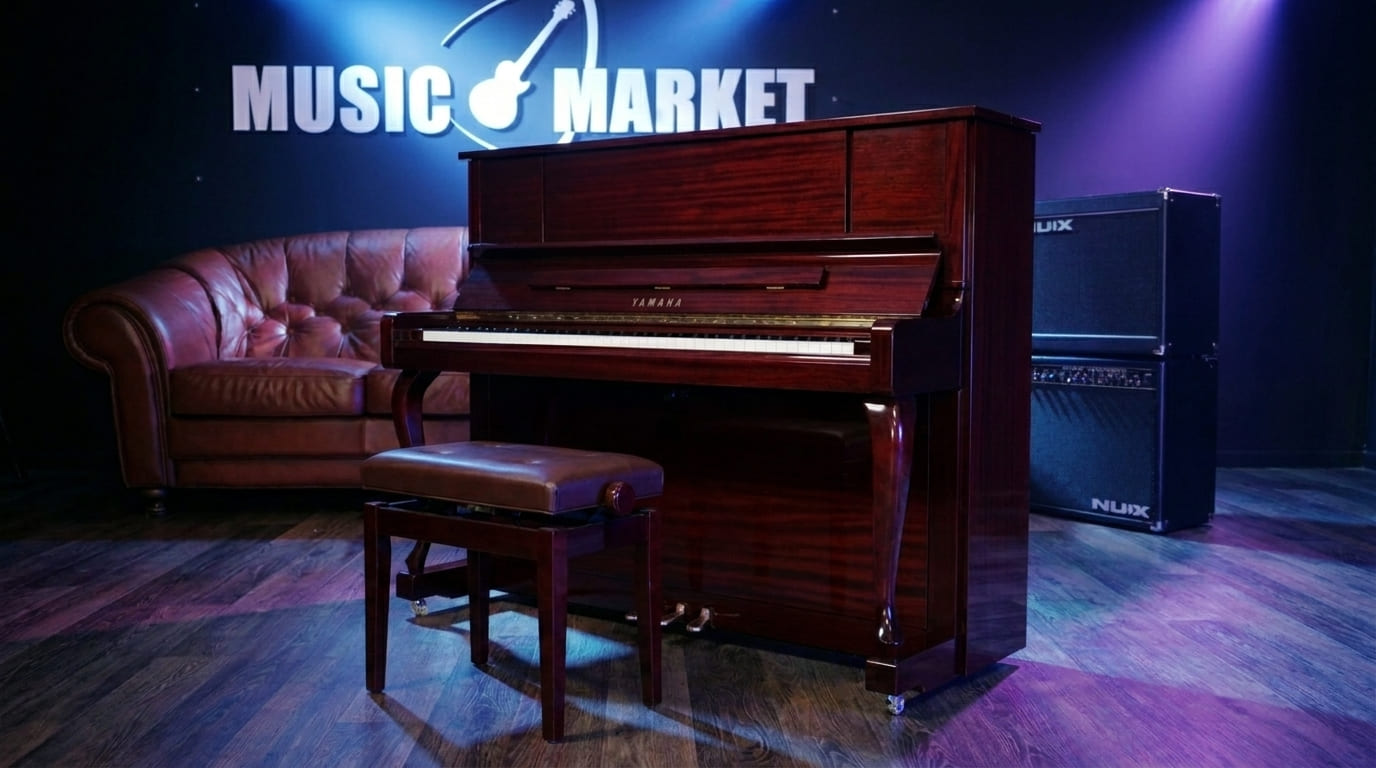 Акустическое пианино Yamaha YU1X PM - красное дерево полированный